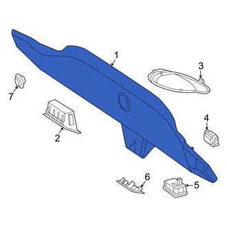 Mercedes-Benz OE - Rear Deck Lid Trim