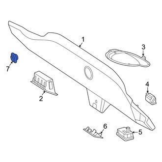 Mercedes-Benz OE - Front Trunk Lid Release Switch