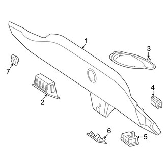 Mercedes-Benz OE - Trunk Lid - Interior Trim (Convertible)