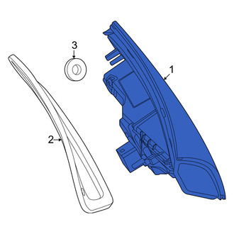Mercedes-Benz OE - Rear Left Inner Tail Light Assembly