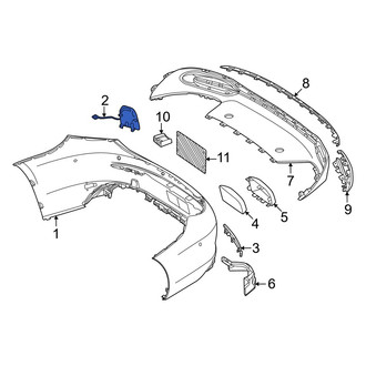 Mercedes-Benz OE - Rear Tow Eye Cap