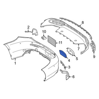 Mercedes-Benz OE - Rear Left Bumper Impact Absorber