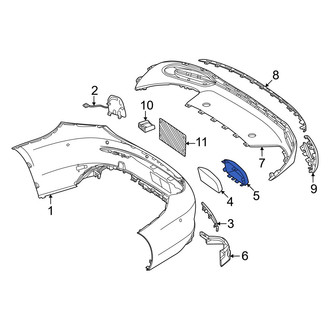 Mercedes-Benz OE - Left Bumper Impact Absorber Cap