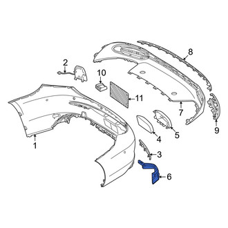 Mercedes-Benz OE - Right Bumper Seal