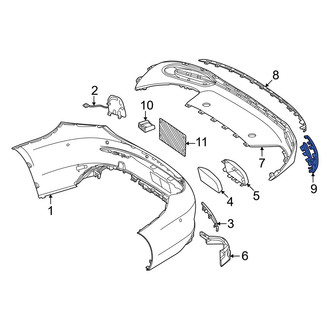 Mercedes-Benz OE - Rear Left Bumper Trim