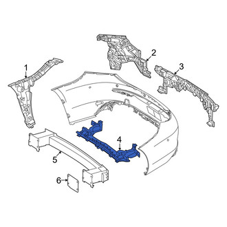 Mercedes-Benz OE - Rear Lower Bumper Cover Support Rail