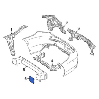Mercedes-Benz OE - Left Bumper Impact Bar Gasket