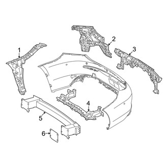Mercedes-Benz OE - Rear Bumper - Bumper & Components (W/O AMG Line Inner Components)