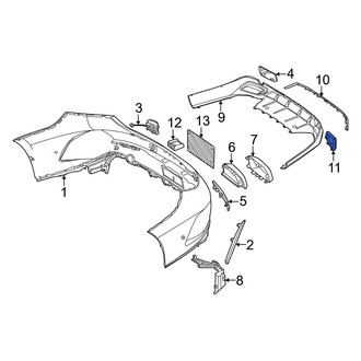 Mercedes-Benz OE - Rear Right Bumper Trim