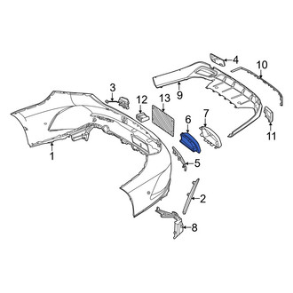 Mercedes-Benz OE - Rear Left Bumper Impact Absorber