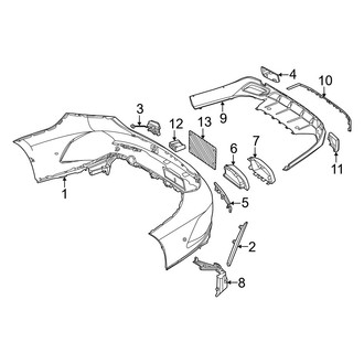 Mercedes-Benz OE - Rear Bumper - Bumper & Components (With AMG Line Cover & Components)