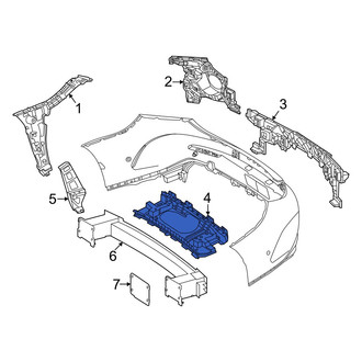 Mercedes-Benz OE - Rear Lower Bumper Cover Support Rail