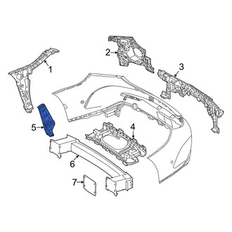 Mercedes-Benz OE - Rear Left Bumper Cover Bracket