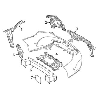 Mercedes-Benz OE - Rear Bumper - Bumper & Components (With AMG Line Inner Components)