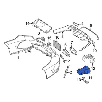 Mercedes-Benz OE - Rear Left Exhaust Tail Pipe Tip