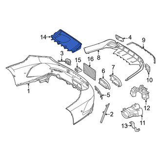 Mercedes-Benz OE - Rear Left Bumper Cover Spacer Panel