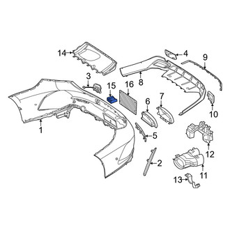 Mercedes-Benz OE - License Plate Light Assembly Bracket