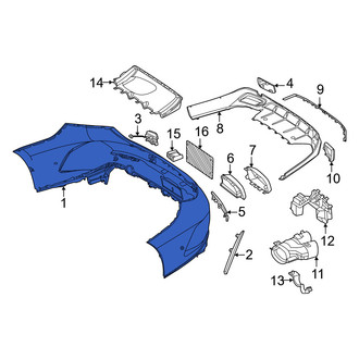 Mercedes-Benz OE - Rear Bumper Cover