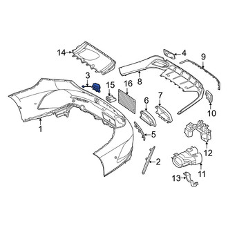 Mercedes-Benz OE - Rear Upper Tow Eye Cap