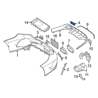Mercedes-Benz OE - Rear Lower Tow Eye Cap
