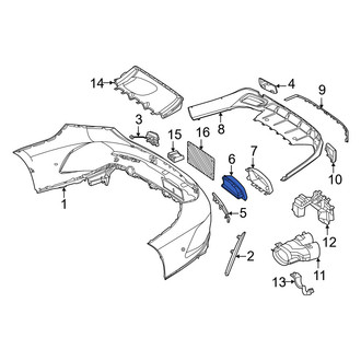 Mercedes-Benz OE - Rear Left Bumper Impact Absorber