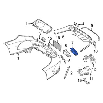 Mercedes-Benz OE - Left Bumper Impact Absorber Cap