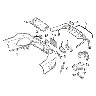 Mercedes-Benz OE - Front Center Bumper Trim