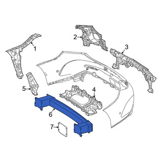 Mercedes-Benz OE - Rear Bumper Impact Bar