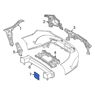 Mercedes-Benz OE - Right Bumper Impact Bar Gasket
