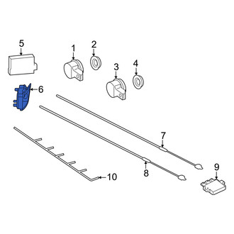 Mercedes-Benz OE - Left Blind Spot Detection System Warning Sensor Bracket