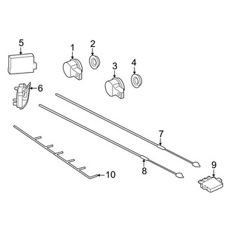 Mercedes-Benz OE - Rear Bumper - Electrical Components