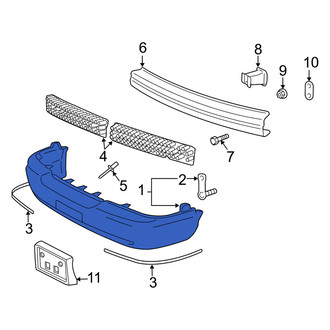 Mercury OE - Front Bumper Cover