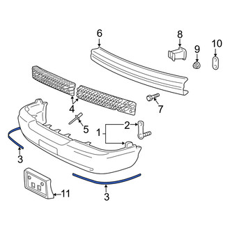 Mercury OE - Front Bumper Trim