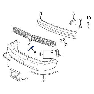 Mercury OE - Bumper Impact Absorber Rivet