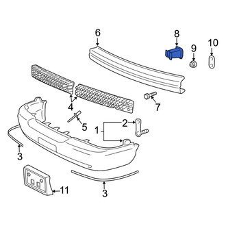 Mercury OE - Right Bumper Impact Bar Bracket