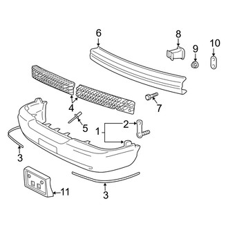 Mercury OE - Front Bumper - Bumper & Components