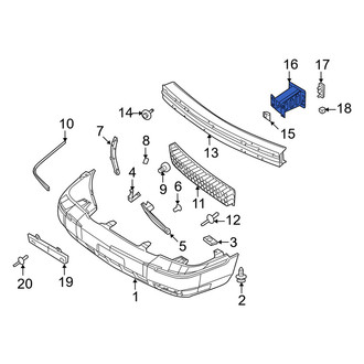 Mercury OE - Right Bumper Impact Bar Bracket