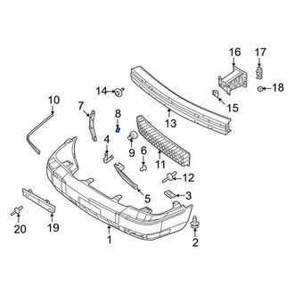 Mercury OE - Bumper Cover Retainer