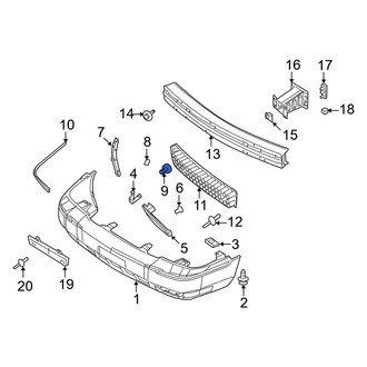 Mercury OE - Bumper Cover Retainer