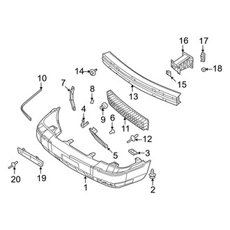 Mercury OE - Front Bumper - Bumper & Components (LS)