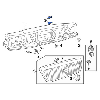 Mercury OE - Headlight Mounting Panel Bolt