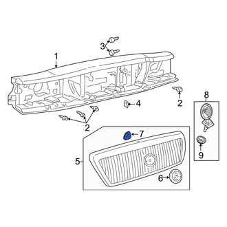 Mercury OE - Grille Emblem Nut