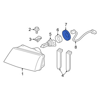 Mercury OE - Front Headlight Bulb Cap