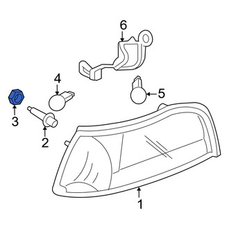 Mercury OE - Turn Signal Light Housing Nut