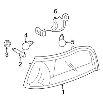 Mercury OE - Front Lamps - Side Marker & Signal Lamps