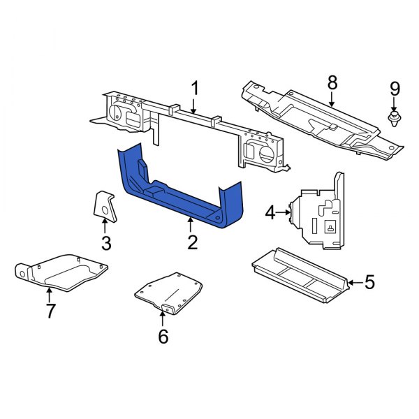 Radiator Support Tie Bar