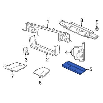 Mercury OE - Front Center Radiator Support Air Deflector