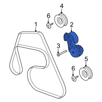 Mercury OE - Accessory Drive Belt Tensioner Assembly