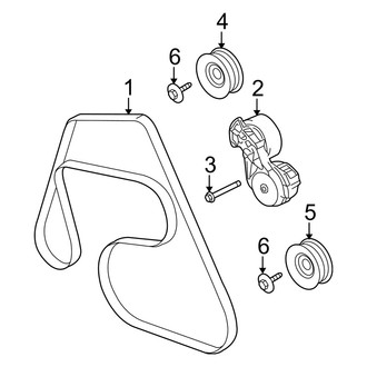 Mercury OE - Cooling - Belts & Pulleys