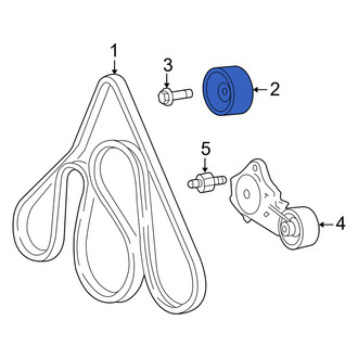 Mercury OE - Accessory Drive Belt Idler Pulley